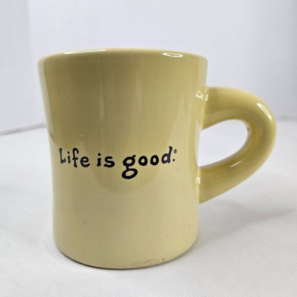 Good Home Life Is Good Love Bug Mug Yellow Coffee Tea Cocoa Cup - Picture 2 of 9